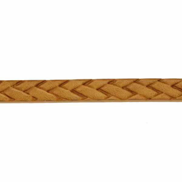 Light Brown Flätat Imitationsläder 5mm Platt 20cm