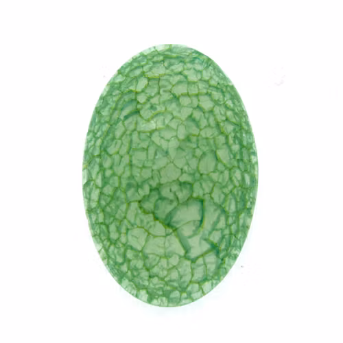 Grön Imitation Krackelerad Agat Acrylcabochon 30x20mm 1st