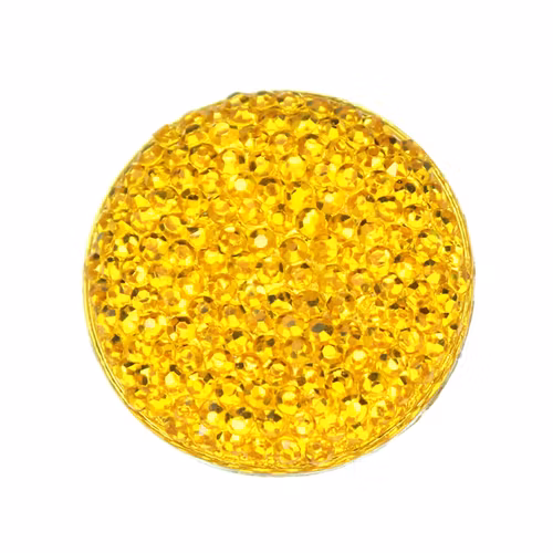 Yellow Strass Resincabochon 25mm 1st