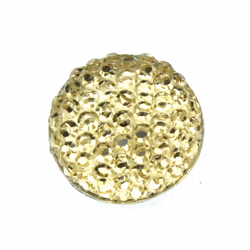 Gold Strass Resincabochon 12mm 1st