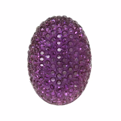 Purple Oval Strass Resincabochon 25x18mm 1st