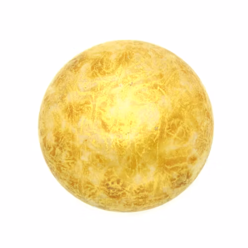 Opaque Beige Spotted Cabochon Par Puca 25mm 1st