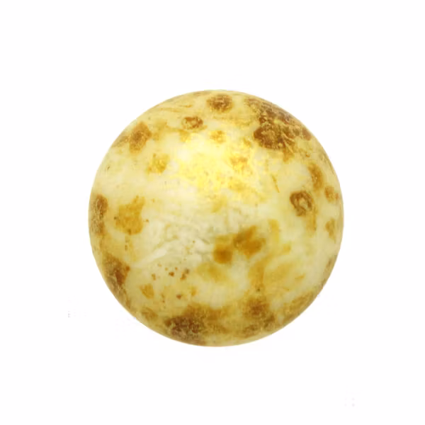 Opaque Beige Spotted Cabochon Par Puca 14mm 1st