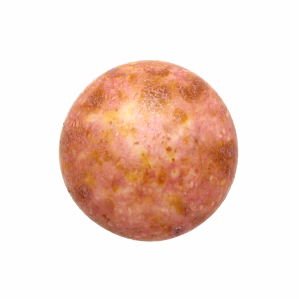 Opaque Rose Spotted Cabochon Par Puca 14mm 1st