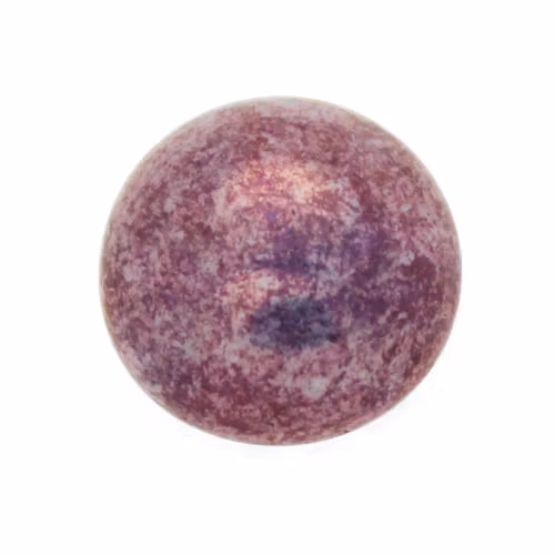 Opaque White Lila Vega Luster Cabochon Par Puca 18mm 1st