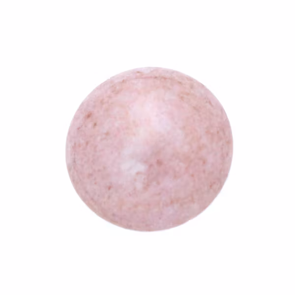 Opaque White Lila Luster Cabochon Par Puca 14mm 1st