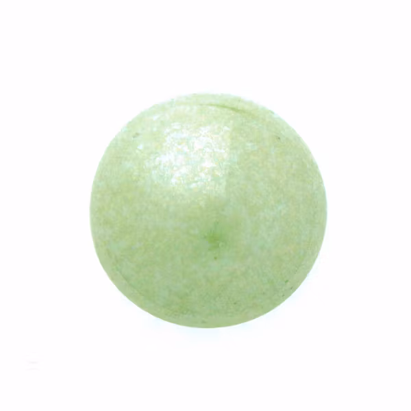 Opaque White Mint Luster Cabochon Par Puca 14mm 1st