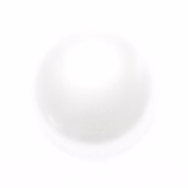 White Pearl Cabochon Par Puca 18mm 1st