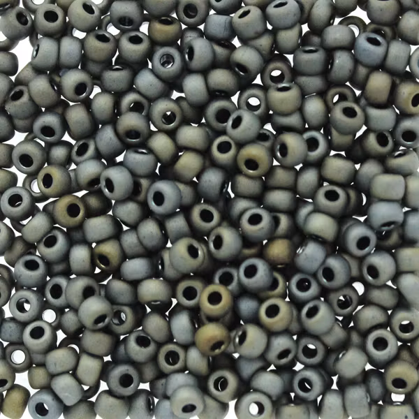 Matte Metallic Silver Grey 8-2002 Miyuki Seedbeads 8/0 10g