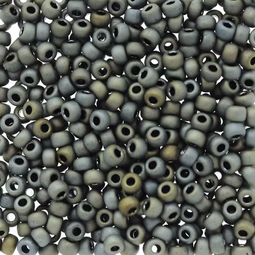 Matte Metallic Silver Grey 8-2002 Miyuki Seedbeads 8/0 10g