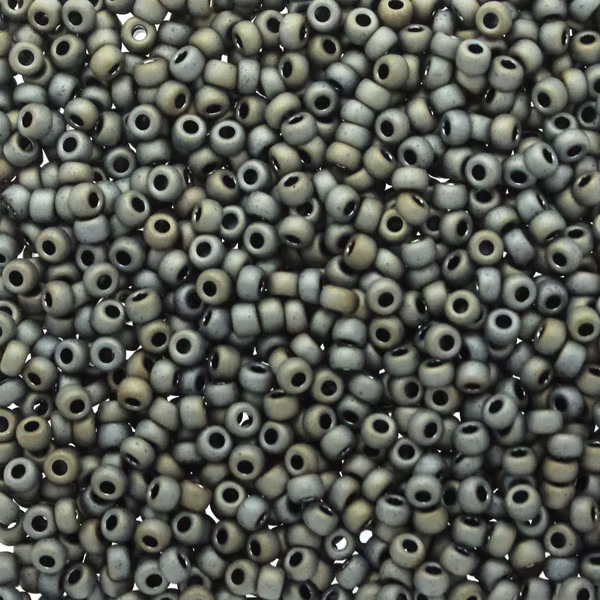 Matte Metallic Silver Grey 11-2002 Miyuki Seedbeads 11/0 10g