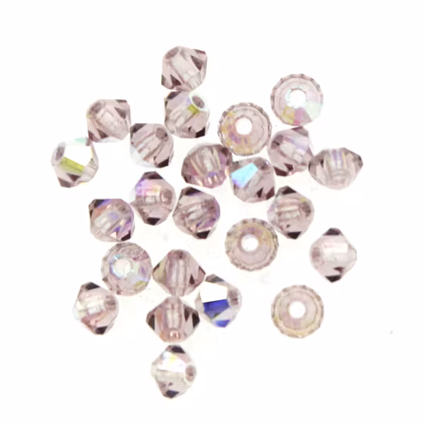 Light Amethyst AB Preciosa Bicone 3mm 24st