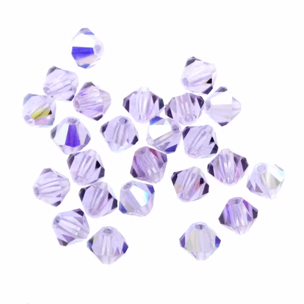 Violet AB Preciosa Bicone 4mm 24st