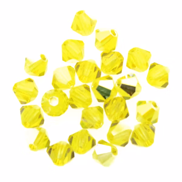 Citrine AB Preciosa Bicone 4mm 24st