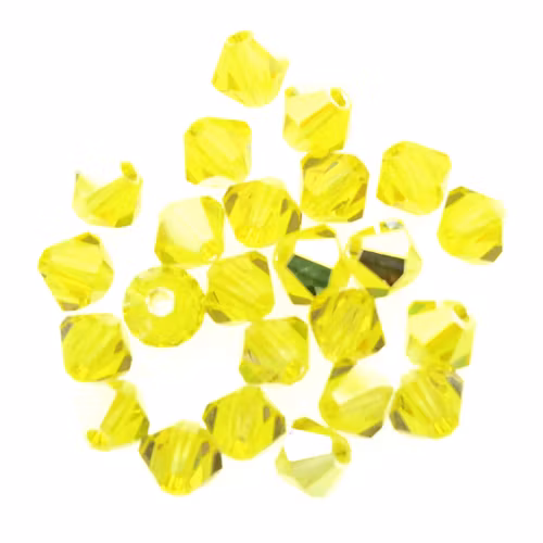 Citrine AB Preciosa Bicone 4mm 24st