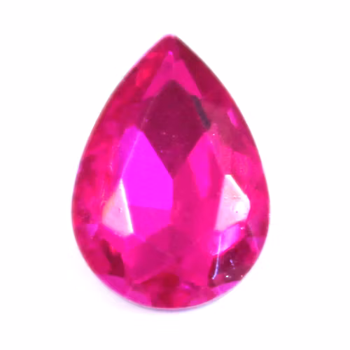 Hot Pink Kinesisk Strass Droppe 18x13mm 2st