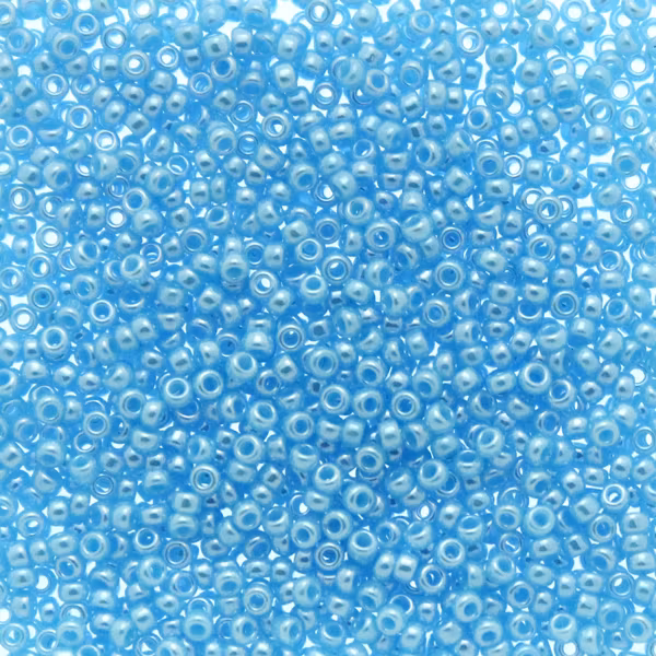 Opaque Turquoise Blue Luster 15-0433 Miyuki Seedbeads 15/0 5g