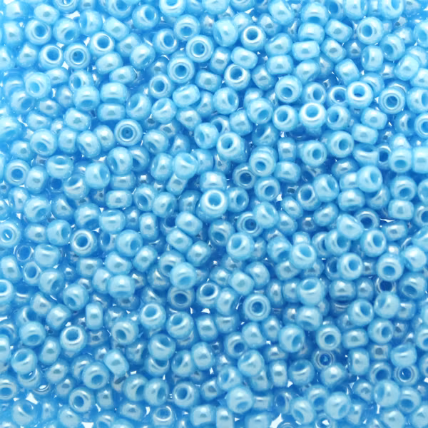 Opaque Turquoise Blue Luster 11-0433 Miyuki Seedbeads 11/0 10g