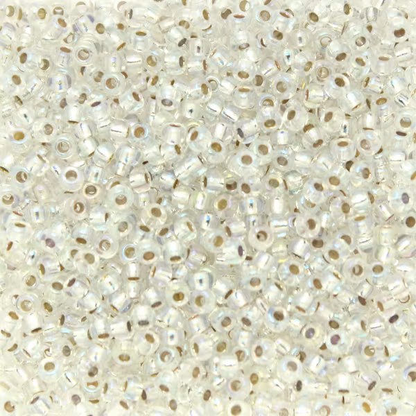 Silverlined Crystal AB 11-1001 Miyuki Seedbeads 11/0 10g