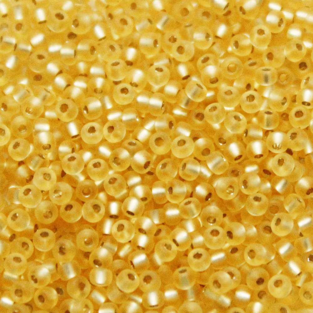 Silverlined Semi-Matte Gold 11-1902 Miyuki Seedbeads 11/0 10g