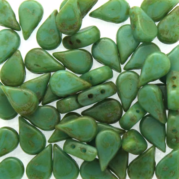 Opaque Green Turquoise Dark Travertin Amos 5g