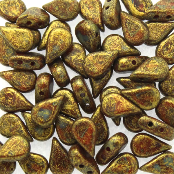 Opaque Red Gold Spotted Amos 5g