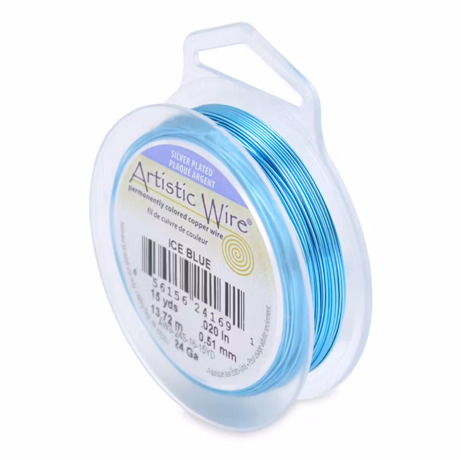Ice Blue SP Artistic Wire 24 Gauge/0,51mm 15yd/13,7m