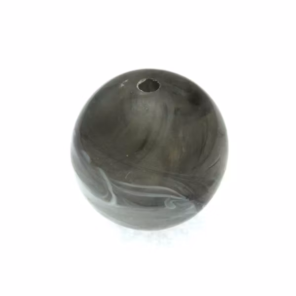 Milky Grey Rund Acrylpärla 18mm 1st