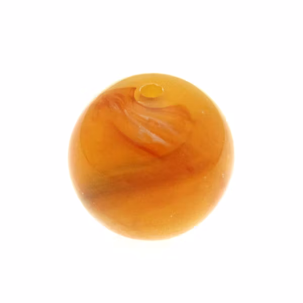 Milky Honey Rund Acrylpärla 18mm 1st