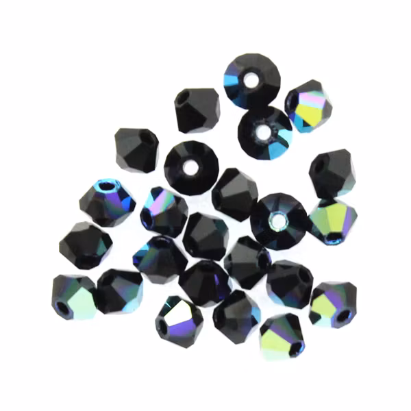 Jet AB Preciosa Bicone 3mm 24st