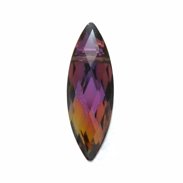 Purple Rainbow Facetterad Navette 22x7mm 1st