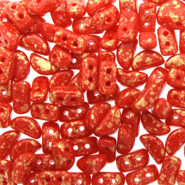 Opaque Red Gold Splash Kos 5g