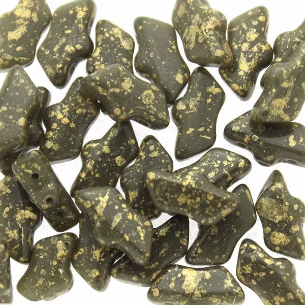 Opaque Dark Grey Gold Splash Delos 5g