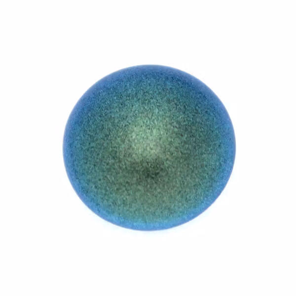 Polychrome Aqua Teal Cabochon Par Puca 14mm 1st