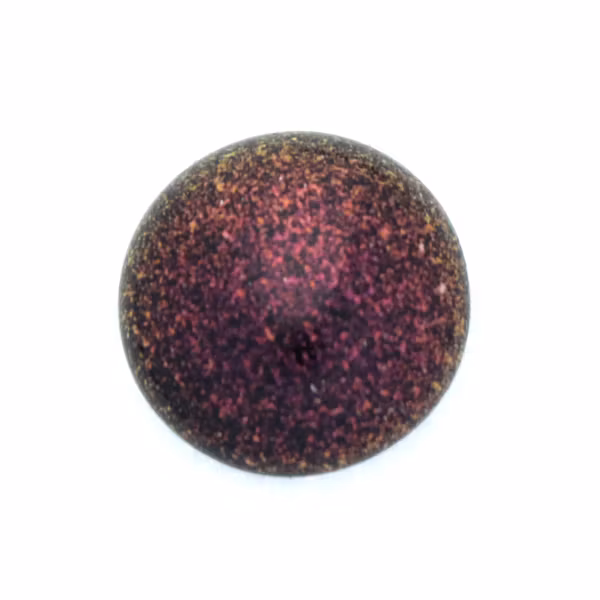 Polychrome Rose Cabochon Par Puca 14mm 1st