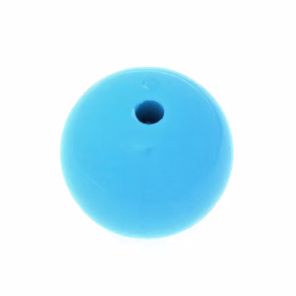 Opaque Turquoise Rund Acrylpärla 20mm 1st