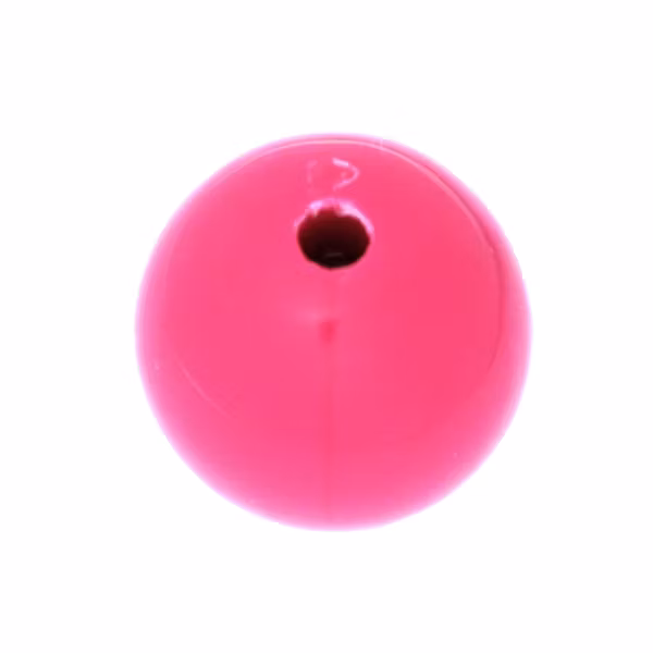 Opaque Hot Pink Rund Acrylpärla 20mm 1st