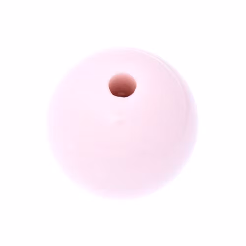 Opaque Light Pink Rund Acrylpärla 20mm 1st