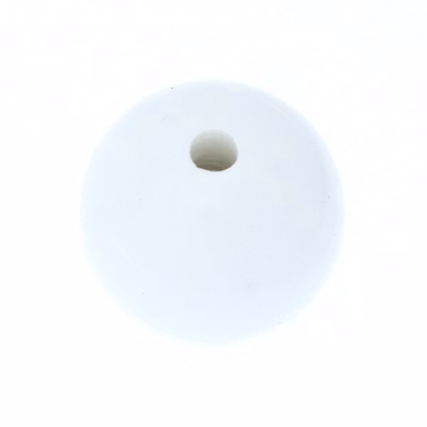 Opaque White Rund Acrylpärla 20mm 1st