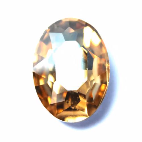 Gold Shade Kinesisk Strass Oval 8x6mm 4st