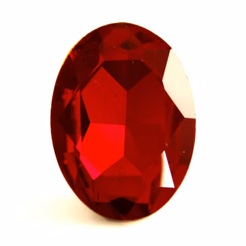 Ruby Kinesisk Strass Oval 8x6mm 4st