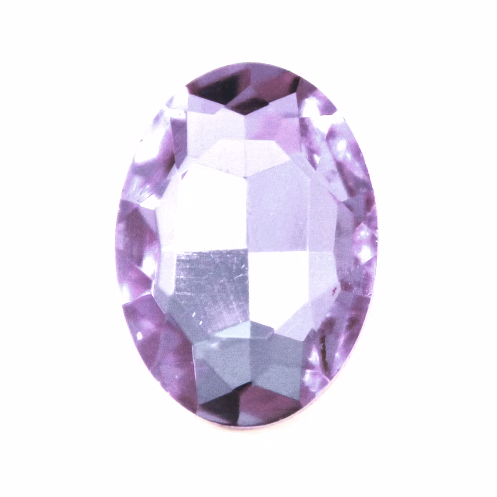 Violet Kinesisk Strass Oval 8x6mm 4st