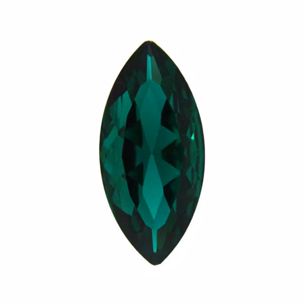 Emerald Kinesisk Strass Navette 10x5mm 4st