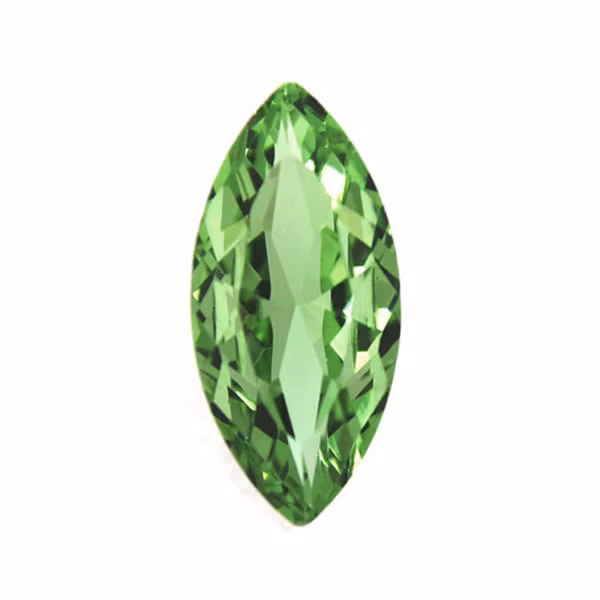 Light Green Kinesisk Strass Navette 10x5mm 4st