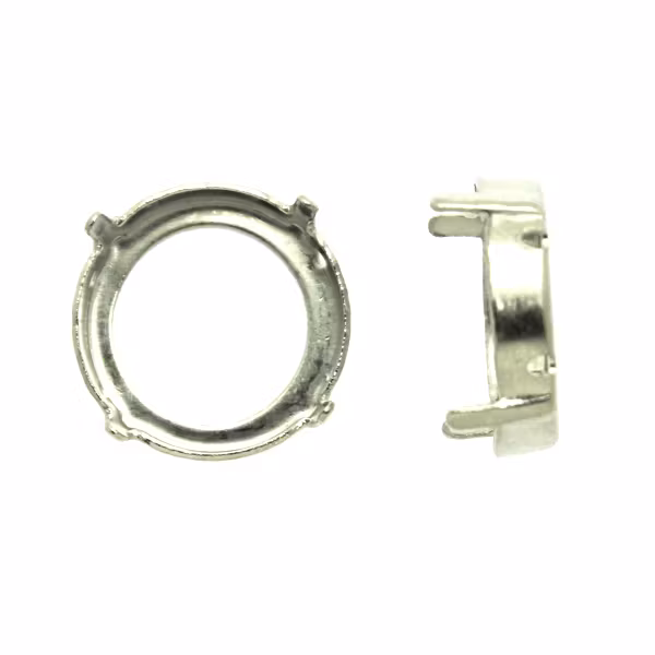 Mörkt Silverfärgad Infattning Rivoli 16mm 2st