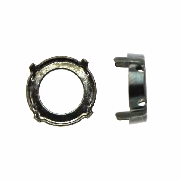 Silveroxidfärgad Infattning Rivoli 14mm 2st