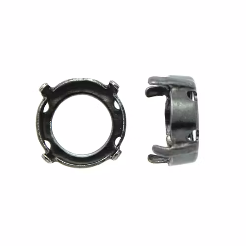 Silveroxidfärgad Infattning Rivoli 10mm 4st