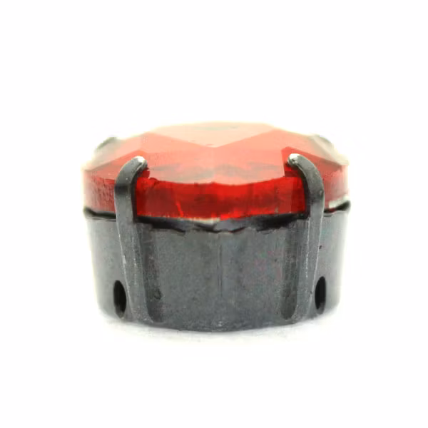 Silveroxidfärgad Infattning Droppe 18x13mm 2st