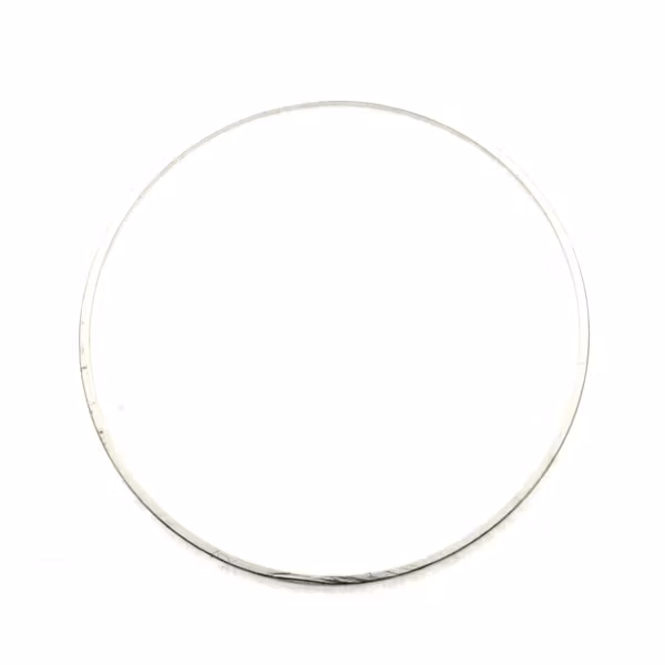 Mörkt Silverfärgad 35mm Metallram Rund 1st