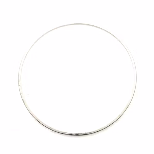 Mörkt Silverfärgad 35mm Metallram Rund 1st
